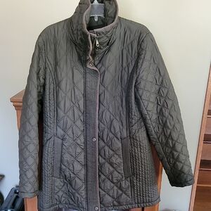 Women's Quilted Jacket - Olive Green